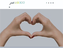 Tablet Screenshot of justaskboo.com